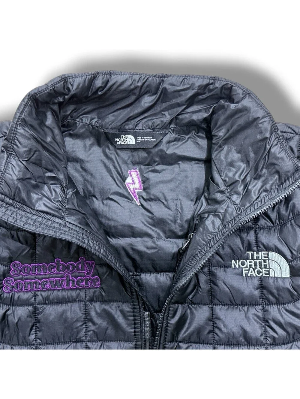 The North Face ThermoBall Eco Jacket Black Full Zip Insulated Mens M